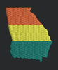 Map Design Embroidery Design