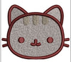 Cat Face Embroidery Design