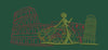 Italian Landmark Lineart Embroidery Design