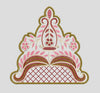 Floral Lattice Decorative Motif Embroidery Design