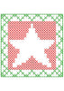 Star Crosstitch Embroidery Design