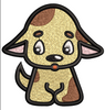 Baby Dog Embroidery Design