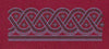 Floral Border Purple Circle Lines Embroidery Design