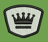 Crowned Shield Crest Embroidery Design