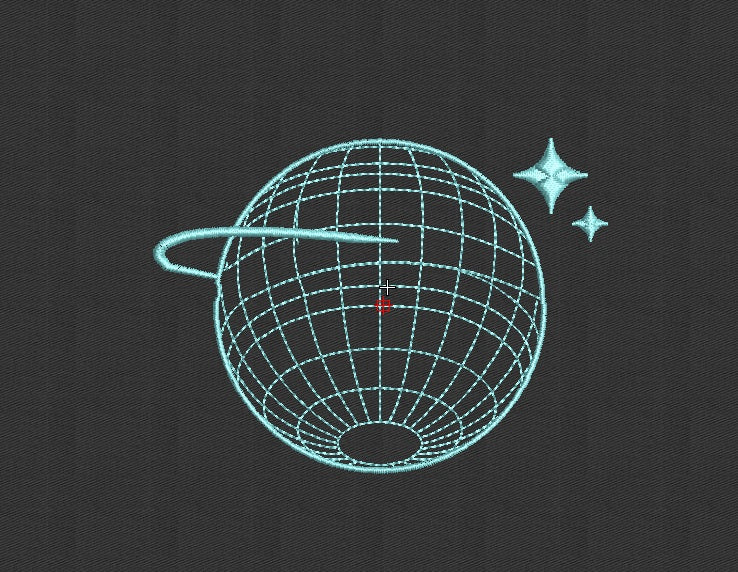 Earth Embroidery Design