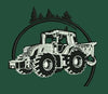 Tractor Forest Emblem Embroidery Design