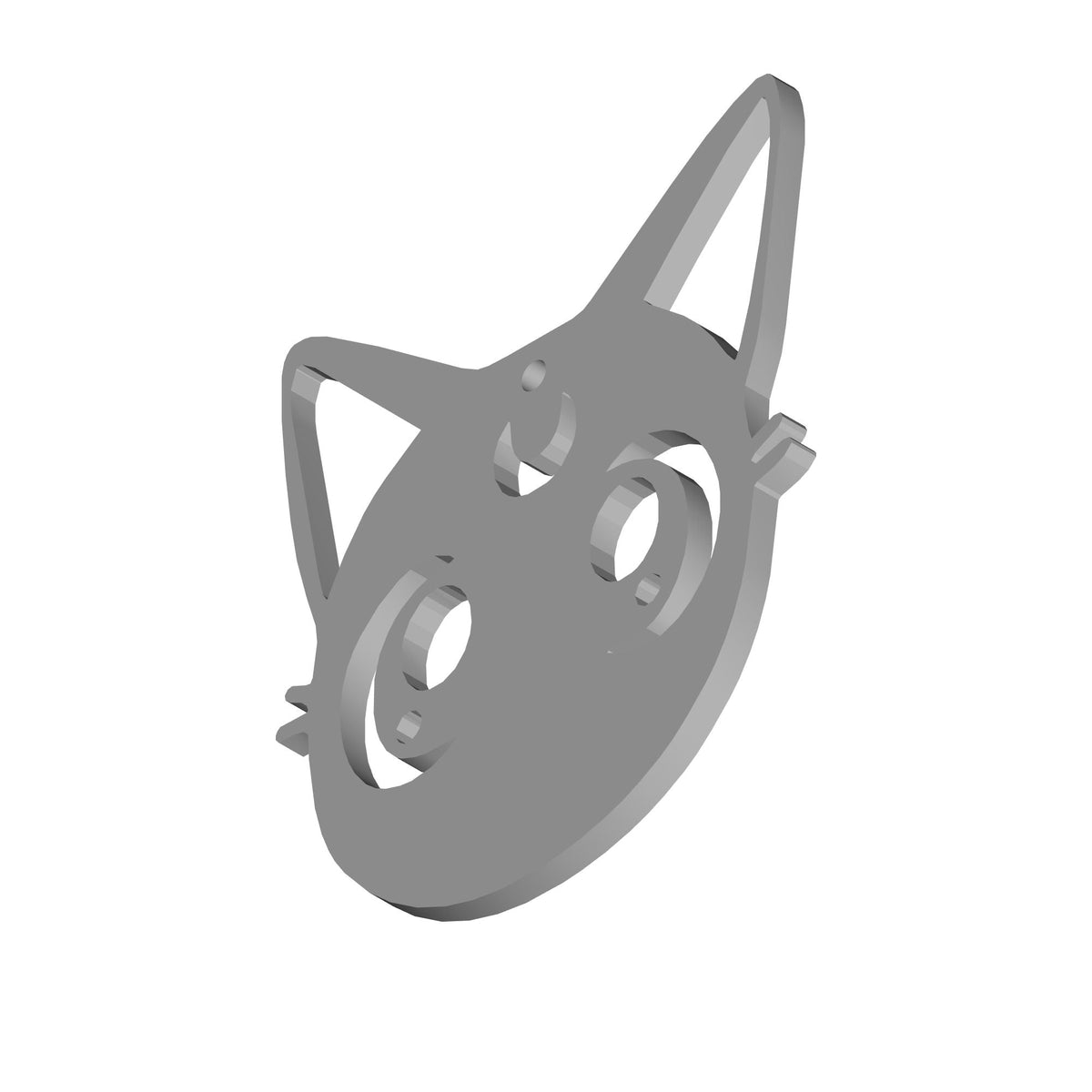 Cat Moon Earrings Print STL File
