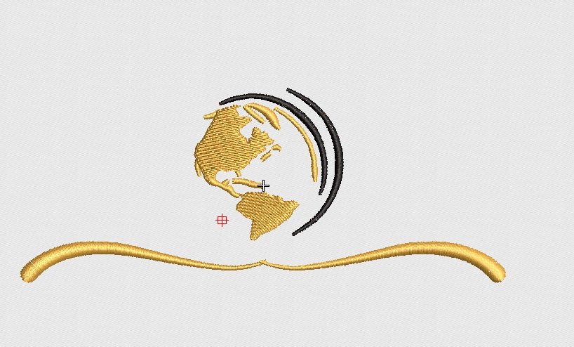 Earth Embroidery Design