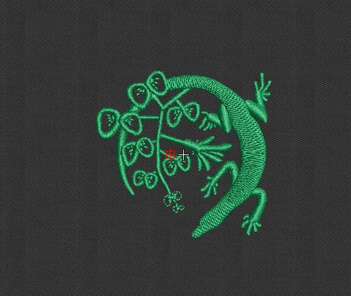 Crocodile Embroidery Design