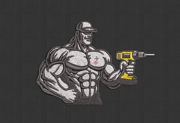 Mechanic Embroidery Design