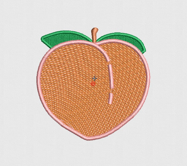 Orange Embroidery Design