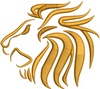 Lion Face Embroidery Design