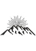 Mountain Sun Embroidery Design