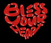 Heart Typography Stitch Embroidery Design