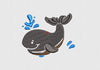 Whale Embroidery Design