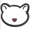 Cat Face Embroidery Design