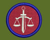 Scales of Justice Legal Symbol Embroidery Design