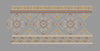 Geometric Lattice Damask Trim Embroidery Design