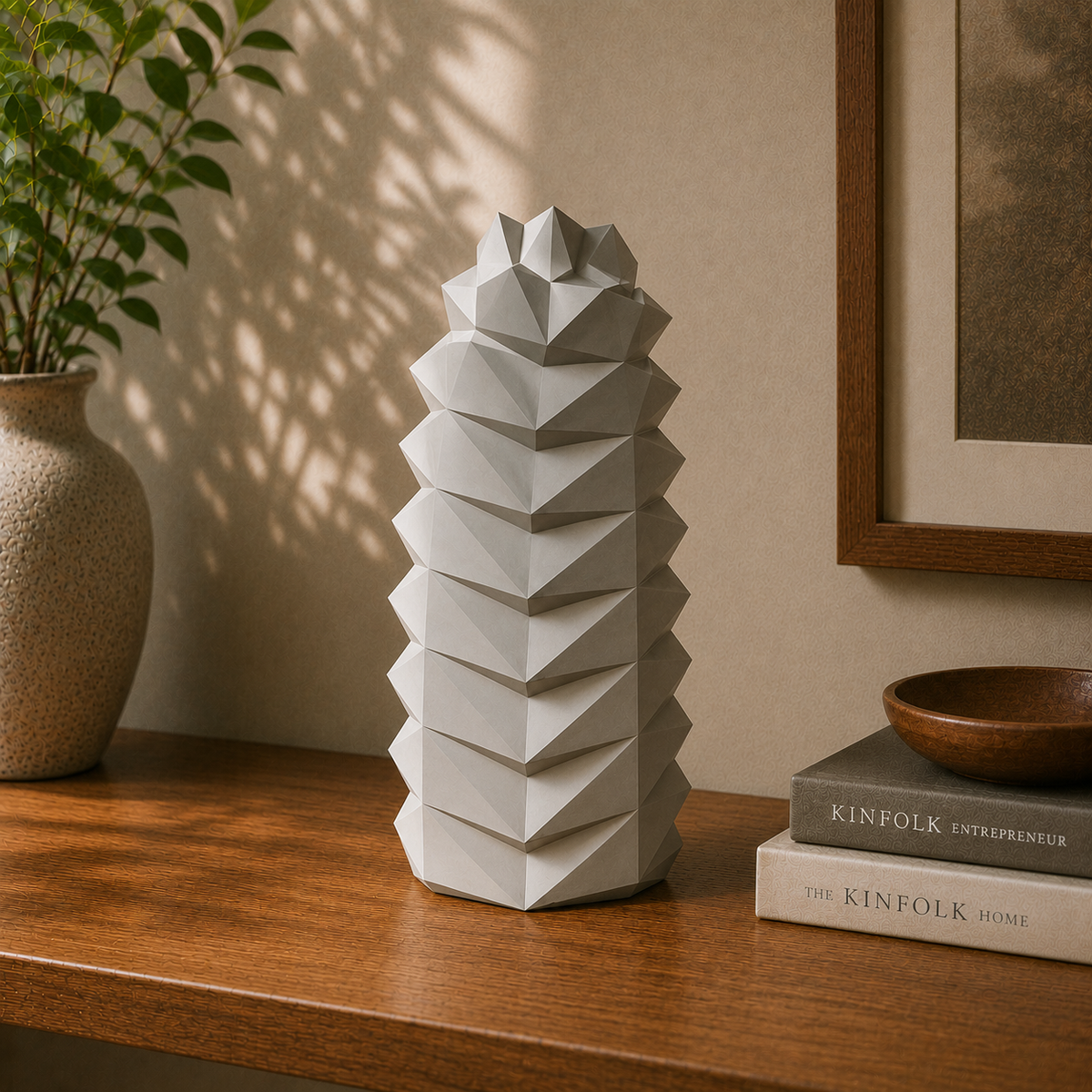 Geometric Cone Art Print STL File