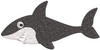 Shark Embroidery Design