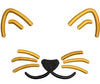 Cat Face Embroidery Design
