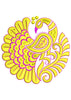 Indian Peacock Embroidery Design