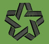 Interlocking Star Emblem Embroidery Design