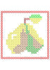 Pear Crosstitch Embroidery Design