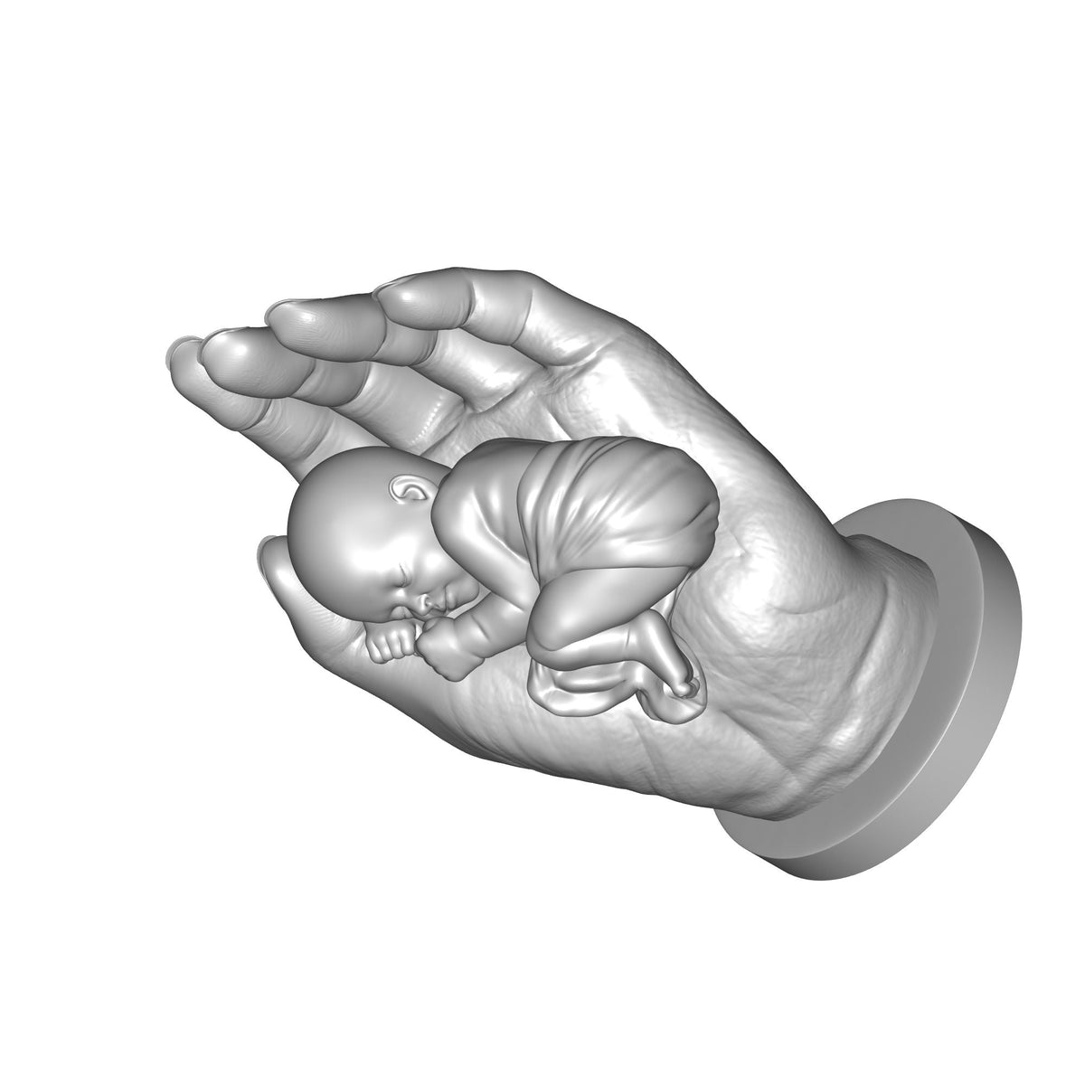Baby Hand 80mm Print STL File