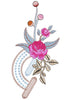 Flower Geometry Embroidery Design