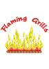 Flaming Grill Embroidery Design