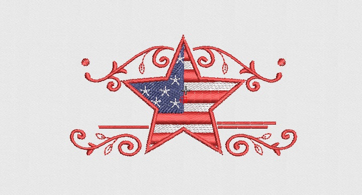 Star Embroidery Design