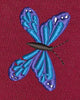 Fluttering Butterfly Blue & Purple Embroidery Design