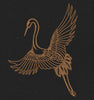 Bronze Crane Embroidery Design