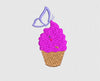 Ice Cream Embroidery Design
