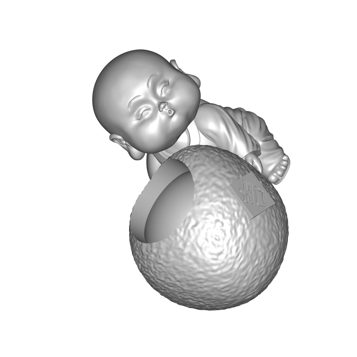 Buddha Letter Vase Print STL File