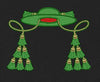 Galero Hat Green Embroidery Design