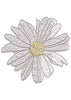 White Random Embroidery Design