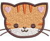 Cat Face Embroidery Design