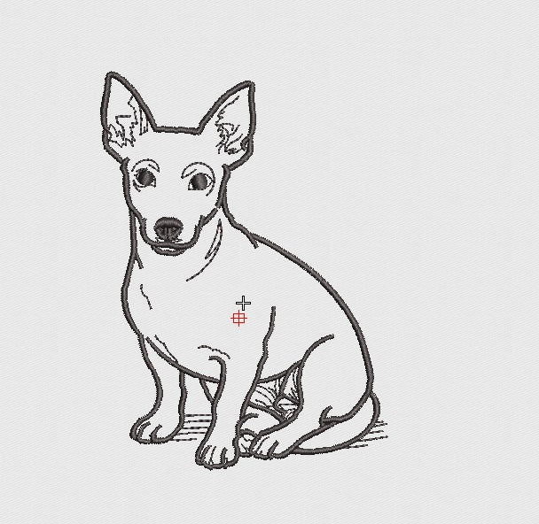 Dog Embroidery Design