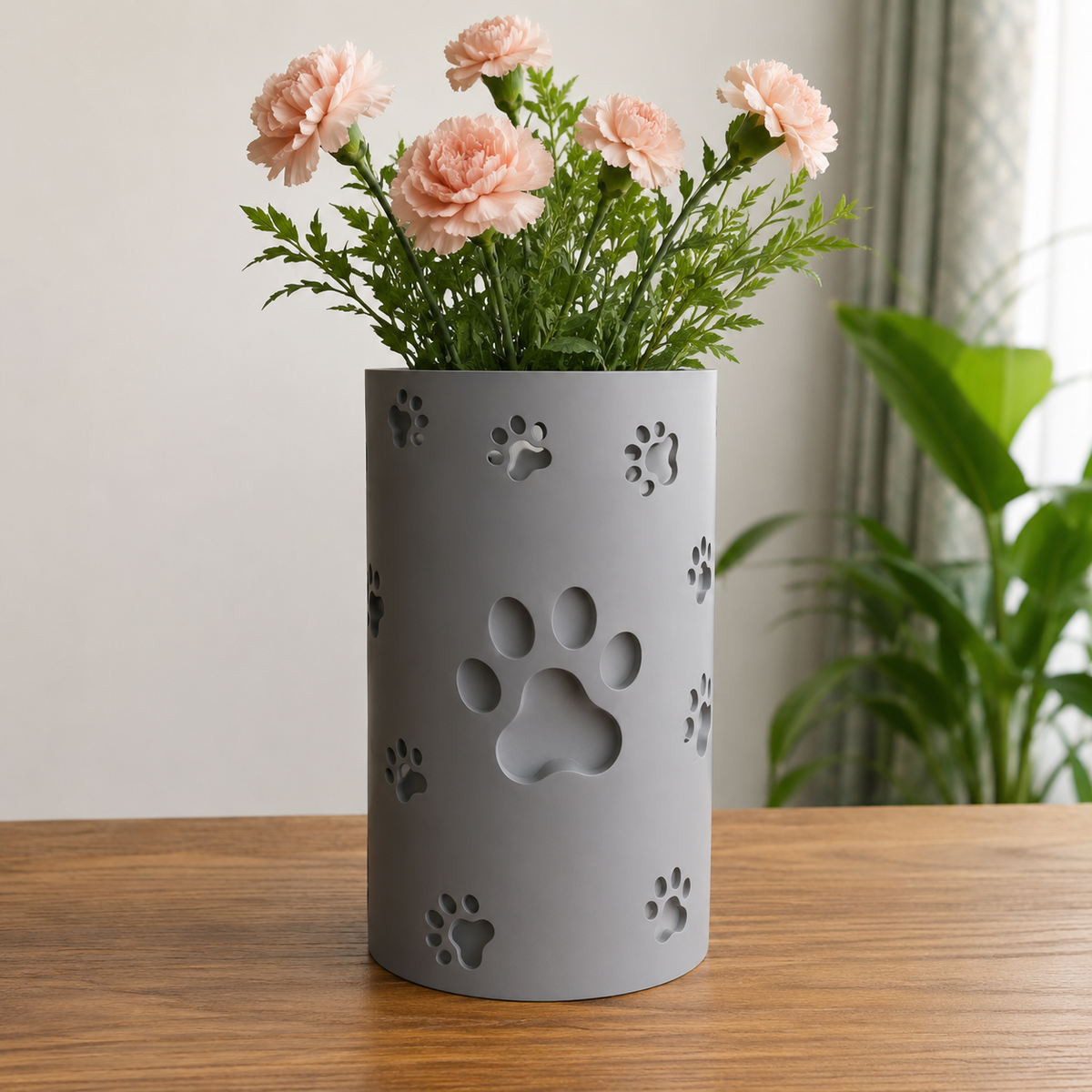Animal Paw Print Planter Pot Print STL File