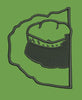 Brimmed Hat Outline Embroidery Design