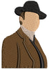 Hat Man Embroidery Design