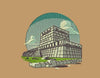 Ancient Ziggurat Sky Embroidery Design