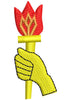 Flame Hand Embroidery Design