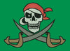 Pirate Skull Swords Embroidery Design