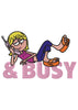 Busy Girl Embroidery Design