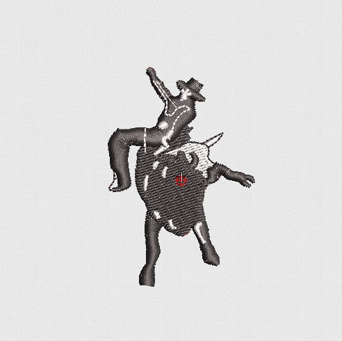 Cowboy Embroidery Design
