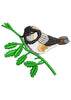 Sparrow Embroidery Design
