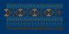Interlocking Wave Star Lattice Border Embroidery Design